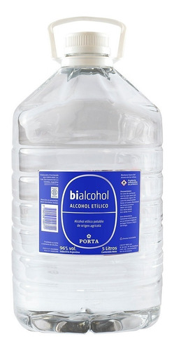 Alcohol Etílico 96% Bidón 5 Lts Bialcohol Porta Envíos