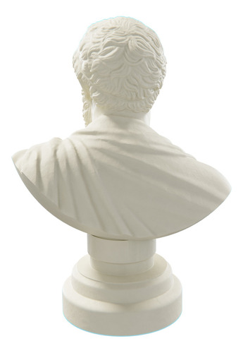 Estátua Busto Sófocles - Dramaturgo Grego Cor Cor Mármore Dourado