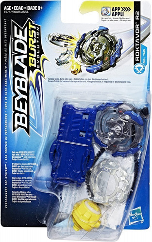 Beyblade Burst Evolution - Roktavor R2 - Hasbro Premium Color Azul