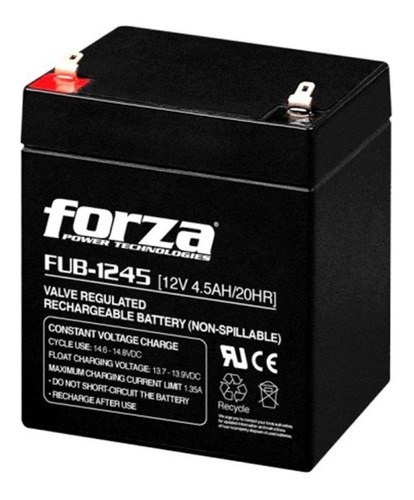 Batería Forza 12v. 4.5 Amp Fub-1245