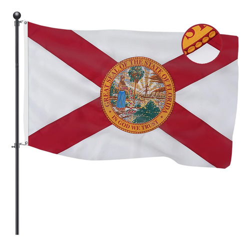 Topflags Bandera De Florida 3x5 Banderas Del Estado De Fl Pa