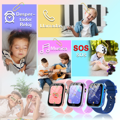 Reloj Inteligente 2G Llamadas Sos SmartWatch Con Camara Relojes De Juego X53 Sjrohe Relojes Inteligentes Llamar Niños Relojes Inteligentes,Relojes Inteligentes Con Ranuras Para Tarjetas Sim color Rosa