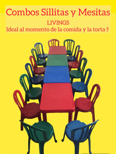 Alquiler Sillas Y Mesas Infantiles P/cumples $75.000 !!!!