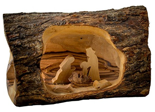 Nacimiento De Madera De Olivo Earthwood, Pequeño