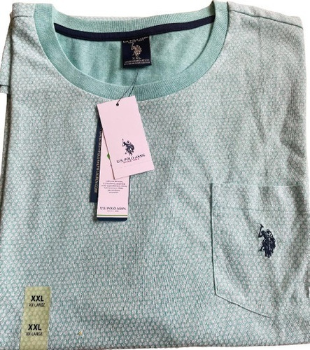 Remera Us Polo Assn. Nueva Color Verde Jade Manga Corta