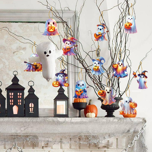 Adornos Para Árboles De Halloween Colgante De Fantasma De Ha
