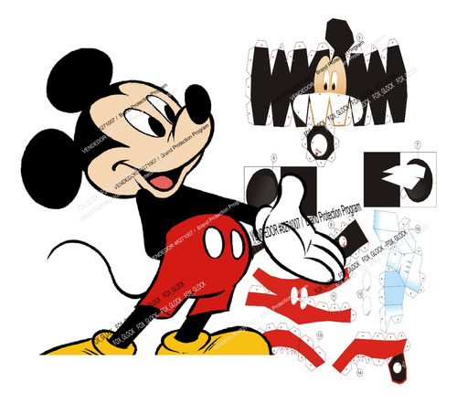 Mickey Mouse  Papercraft