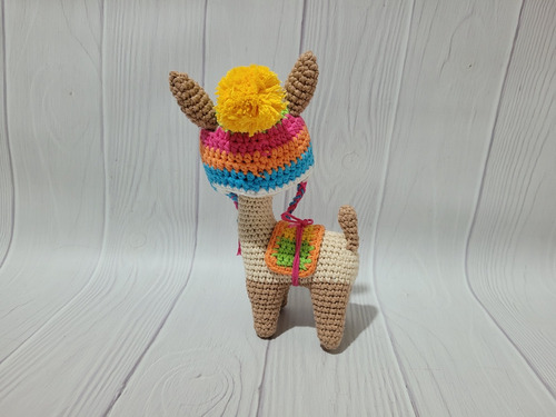 Amigurumi Llama Alpaca Guanaco Tejido Al Crochet