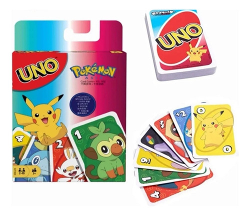 Juego De Cartas Uno Pokemon
