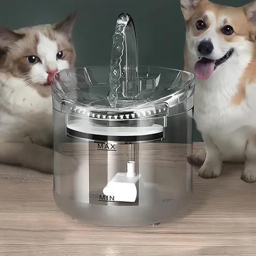 Fuente De Agua Para Mascotas Perros Y Gatos Transparente Color Trasparente  | Cuotas sin interés