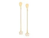 Brinco Rommanel Base Gota Composta Por Palito Com Cristal.