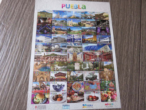 Imagen 2 de 5 de Estampilla Puebla Ciudad Patrimonio Hermosa