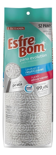 Pano Reutilizável em Rolo Esfrebom Evolution 52 Unidades