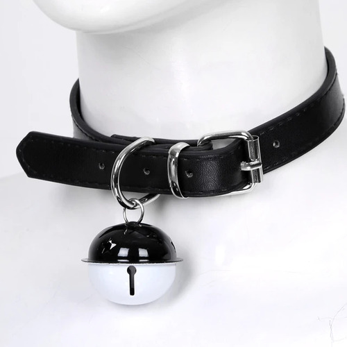 Choker Bondage Cascabel Cuerina Pu San Valentín Furry 