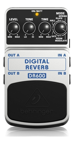 Pedal Efecto Guitarra Behringer Dr600 Digital Reverb   Prm