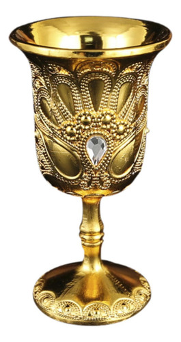 Mini, Copa De Licor, Pequeña Copa De Metal En Relieve 1 Oro