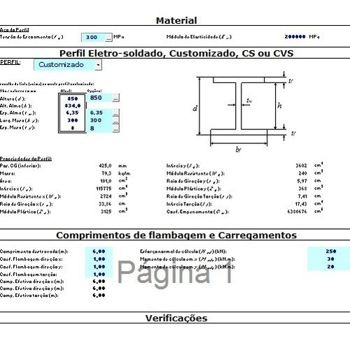 Planilhas De Estruturas Metálicas