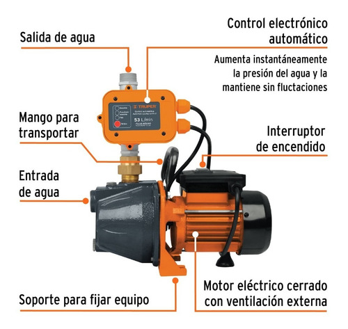Bomba Presurizadora D Agua 1h Incrementa Mantiene La Presión