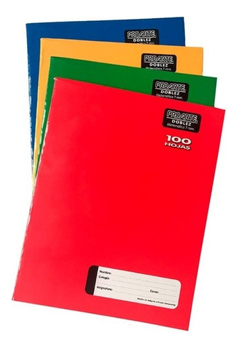 Pack 10 Cuadernos College Proarte 7mm 100 Hojas