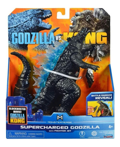 Godzilla Figura Supercharged Con Jet Godzilla Vs Kong