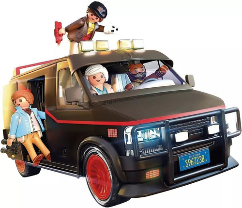 Imagen 2 de 10 de Playmobil 70750 La Camioneta De Brigada A Con 4 Muñecos
