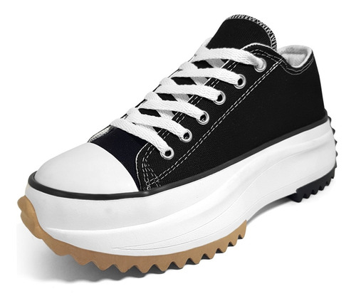 Imagen 1 de 4 de Zapatillas Mujer Plataforma Lona Star Colores Sneaker Cuotas