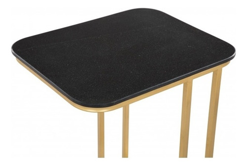 Mesa Lateral Alma Oro/negro Këssa Cdmx