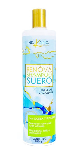 Shampoo Suero Revova Libre De Sal Y Parabenos 960g Nekane