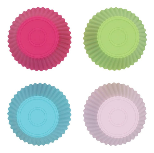 Set De Moldes Redondos For Muffins Con 12 Piezas Estilo