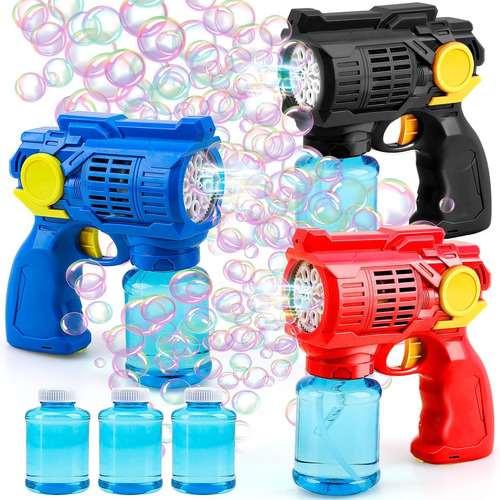 Toy Life Paquete De 3 Pistolas De Burbujas Para Niños Juego 