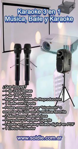 Imagen 9 de 12 de Alquiler Ps 4 Lcd Xbox Proyector Karaoke Cine En Casa