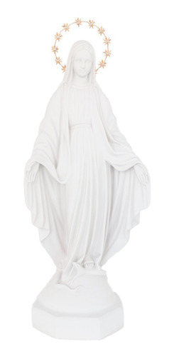Imagem Nossa Senhora Das Graças 52cm - Pó Mármore C/ Auréola