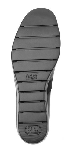 Imagen 5 de 6 de Calzado Zapato Flexi 104813 Negro Piel Plataforma 4.4cm