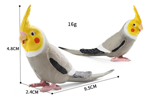 Nuevo Modelo De Animales Miniatura, Perico De Juguete, 3