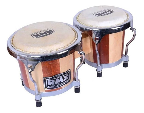 Bongos 4+5 Bi-color Incluye Llave Afinadora Rmx Aed-4500