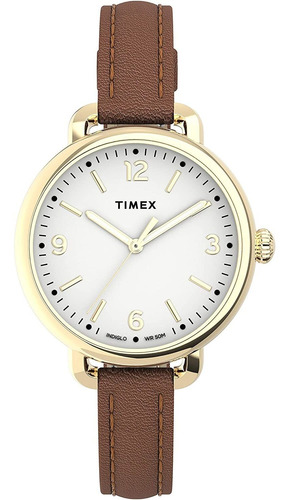 Reloj Mujer Timex Tw2u60000v Cuarzo Pulso Marrón Just Watche