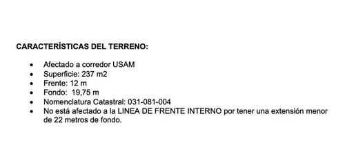 Imagen 5 de 8 de Venta Terreno Villa Crespo
