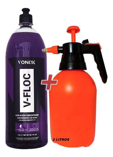 Lava-auto Concentrado V-floc 1,5l Vonixx + Pulverizador *