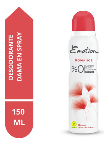 Emotion Desodorante En Spray Dama Romance 150 Ml