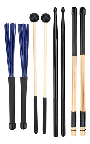 Buques De Batería Mazos Pinceles Set Anti Slip Music Lover