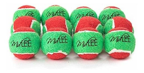 12 Pelotas De Tenis Para Perro De Navidad De 1.5 In, Color R