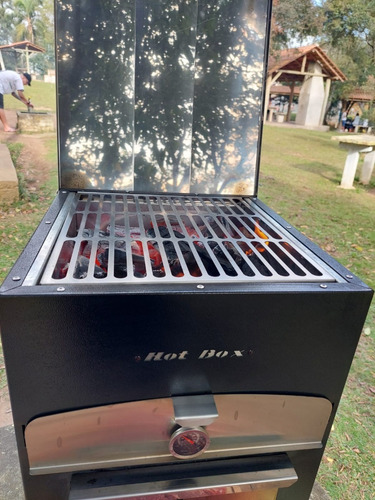Forno De Pizza A Lenha E Churrasqueira 2 Em 1 Hotbox