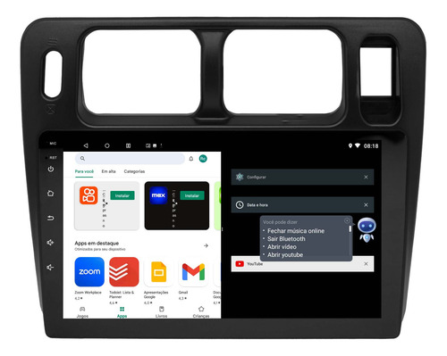 Multimidia Pajero Tr4 Android 14 2gb Carplay 9p Voz Qled