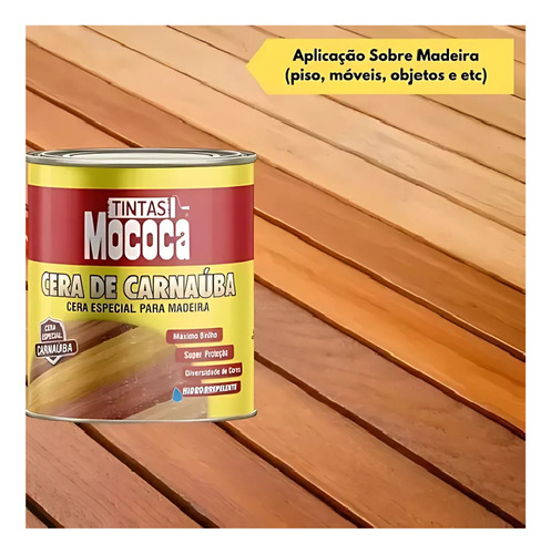 Cera De Carnaúba Para Madeira Mococa 1/4 900ml