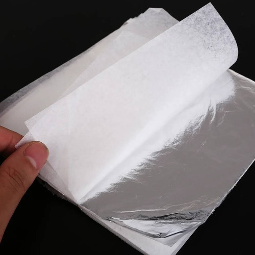100 Folhas De Prata 16x16 Importada Alta Qualidade F R M
