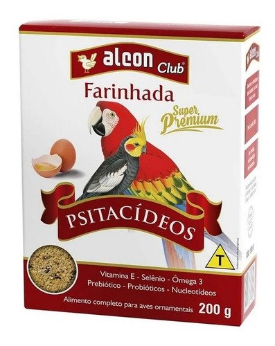 Ração Alcon Club Farinhada Psitacídeos 200g