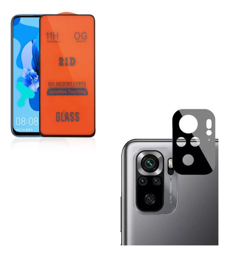 Mica De Vidrio + Mica Cámara Para Xiaomi Note 10/ Note 10s