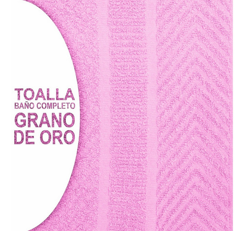 Toalla Grande Baño Completo 100% Algodón Grano De Oro