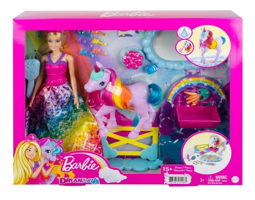 Barbie Dreamtopia Muñeca Y Unicornio