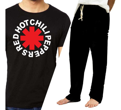 Conjunto Pijama Red Hot Chili Peppers Remera Pantalón